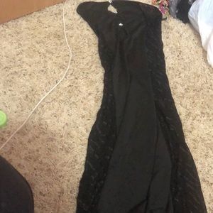 Black with sheer sides size S